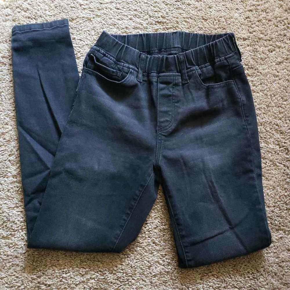 Grace & Lace Womens Jeggings Black Elastic Waist Pull On Belt Loop Stretch S